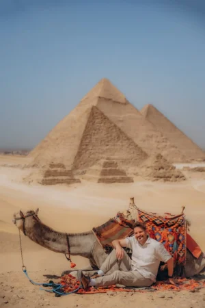 the Giza Pyramids