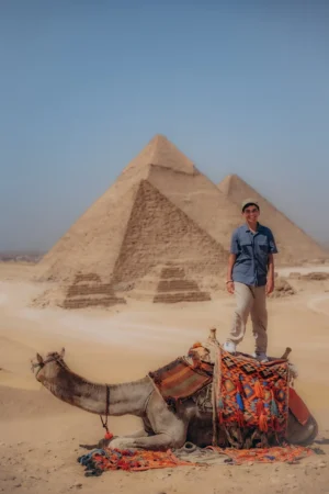 the Giza Pyramids