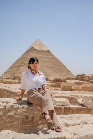 the Giza Pyramids